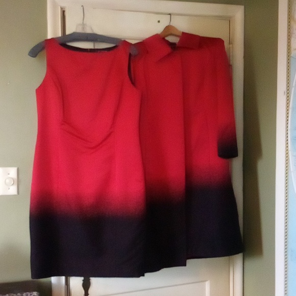 St. John midi dress & matching jacket, elegant, classic, gorgeous size 8 TTS - Picture 5 of 11